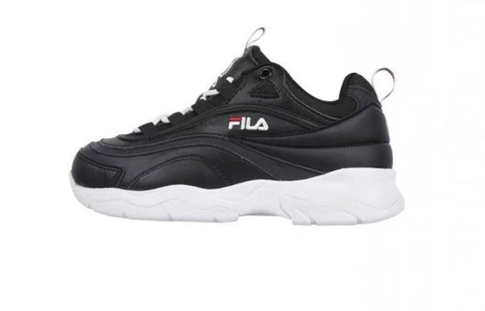 Fila Korean Feile Fashion Stripe Spliced Sports and Casual Shoes Little White Shoes