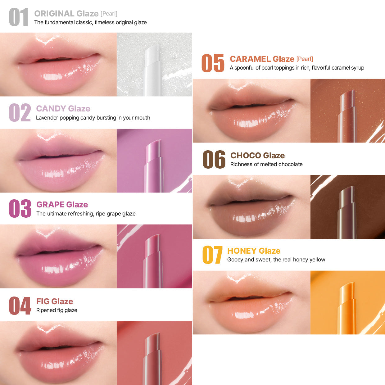 BBIA OVER GLAZE STICK (Water glaze lipstick l Lip plumping l Super moisture l K-Beauty) (7 colors)