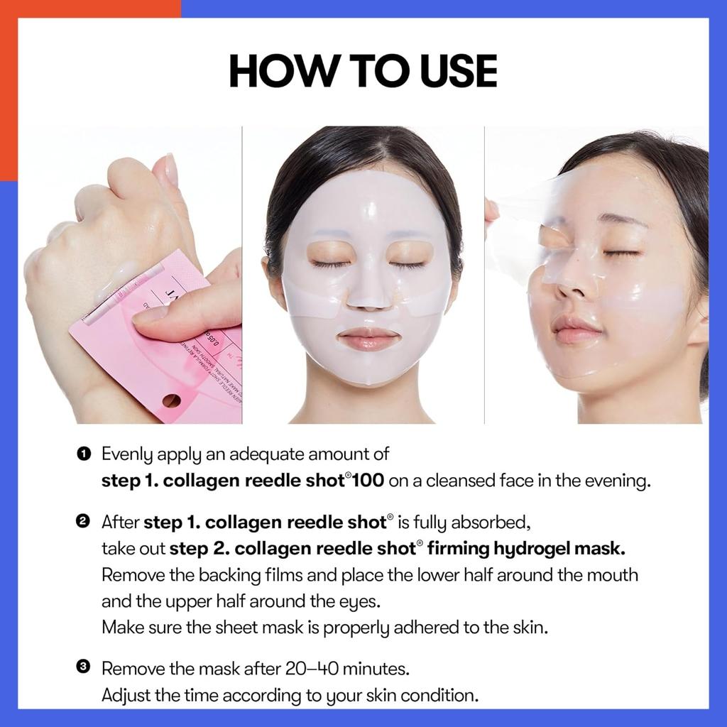 VT Collagen Reedle Shot 100 2-Step Hydrogel Mask(34.5gx4ea)