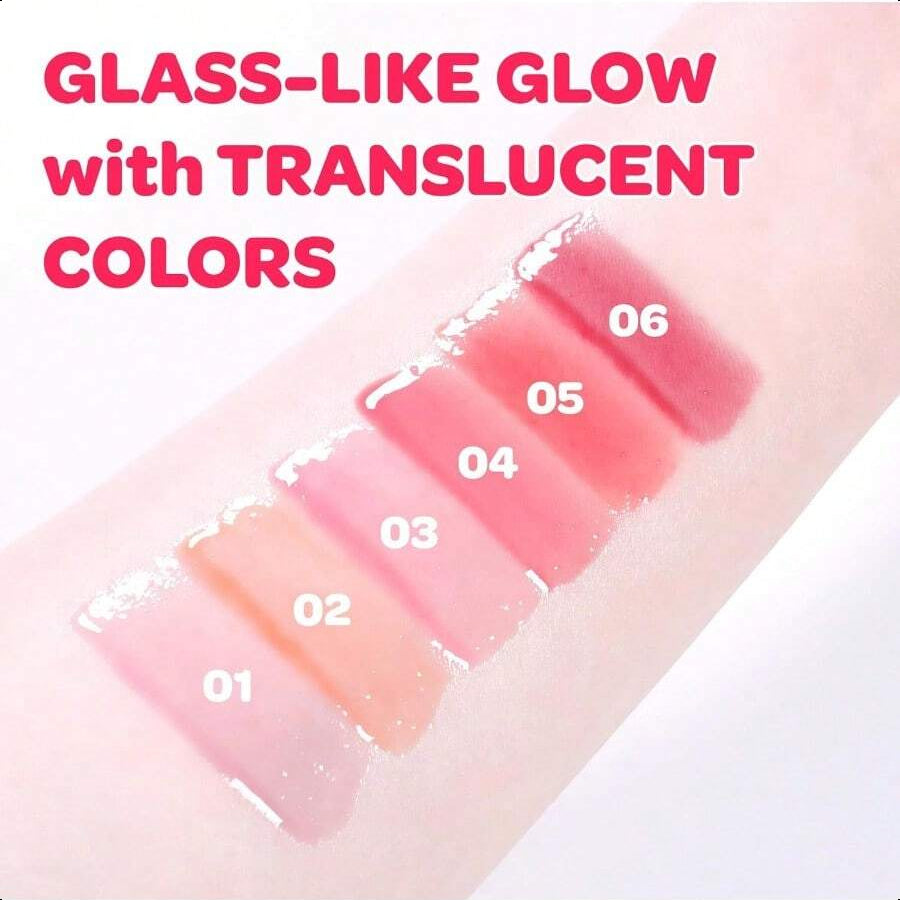 Colorgram Fruity Glass Tint 15 Satisfied Fig, Non-Sticky Formula For Glass-Like Shine And Effortless Application 3g