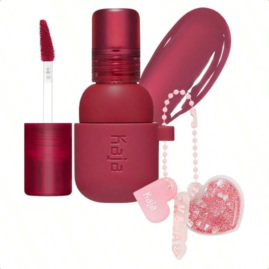 Kaja Lip & Blush Glazed Keychain Stain - Jelly Charm 3g/0.1oz | Compact Keychain - Style Lip And Blush Stain | Infused With Triple Berry Complex, Lemon Fruit Extract