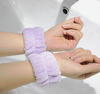 Solid Fuzzy Bath Wrist Band 1Pair