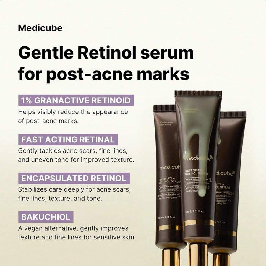 Medicube Deep Reviving Bakuchiol Retinol Facial Serum 30ml
