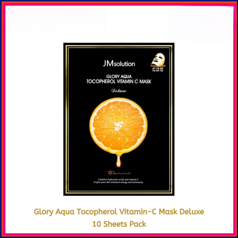 JMsolution Glory Aqua Tocopherol Vitamin-C Mask Deluxe - 10 Sheets