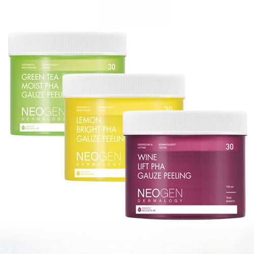 NEOGEN DERMALOGY Pha Guaze Peeling 30ea (Green Tea / Lemon / Wine)