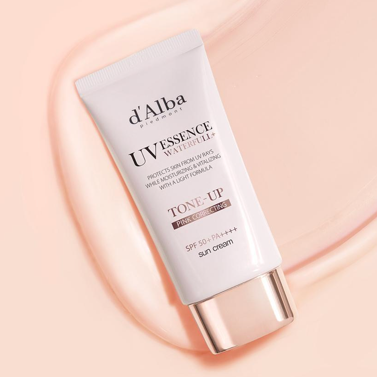 d'Alba Waterful Tone Up Sun Cream SPF50+PA++++ 50ml - Pink Correcting