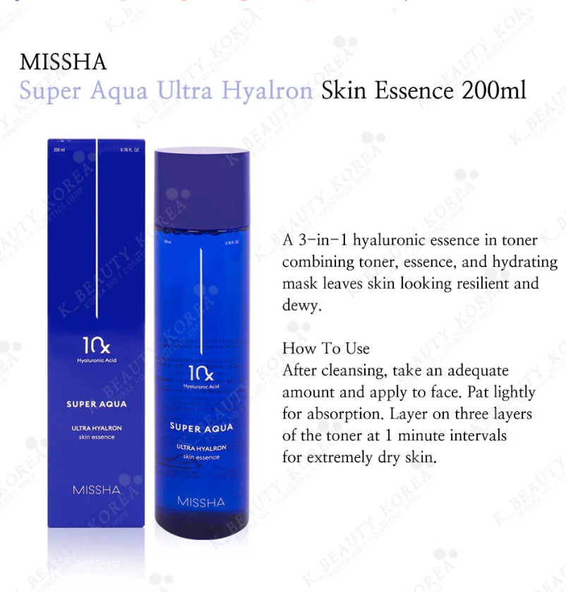 MISSHA Super Aqua Ultra Hyalron Skin Essence 200ml