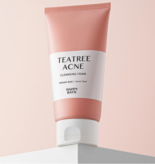 Happy Bath Teatree Acne Cleansing Foam 150g/Suitable for acne-prone skin/Sensitive skin