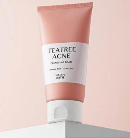 Happy Bath Teatree Acne Cleansing Foam 150g/Suitable for acne-prone skin/Sensitive skin