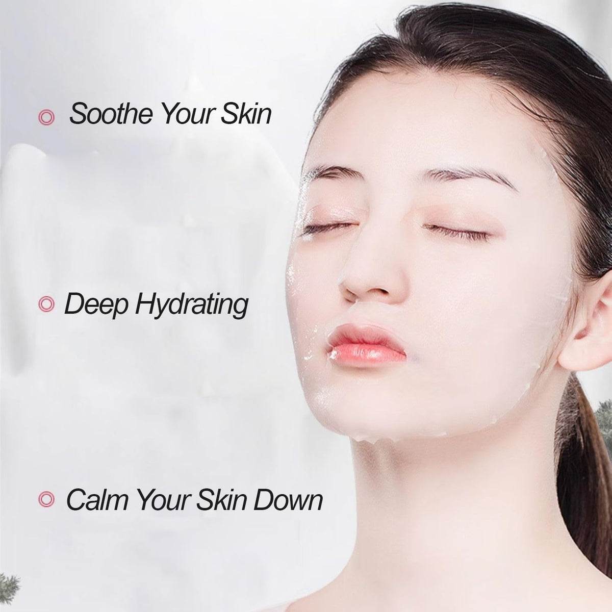 FAN BEAUTY DIARY Sea Grape Moisturizing Gel Mask, Hyaluronic Acid Hydrating, 10 Sheets