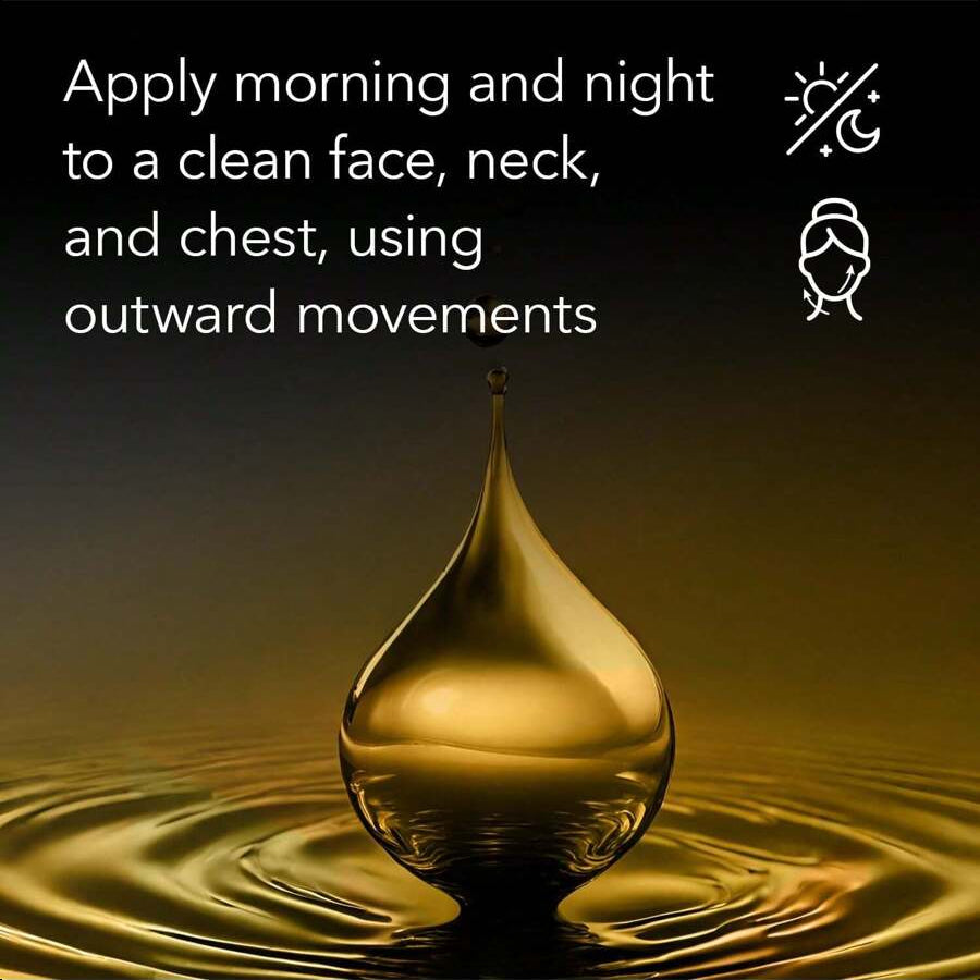 CICATRI Gold Lift Facial Serum 27ml/0.9 Oz, Neck & Chest, Anti Aging Skin Care, Hydrating, Firming & Tightening, Smoothes Facial Lines