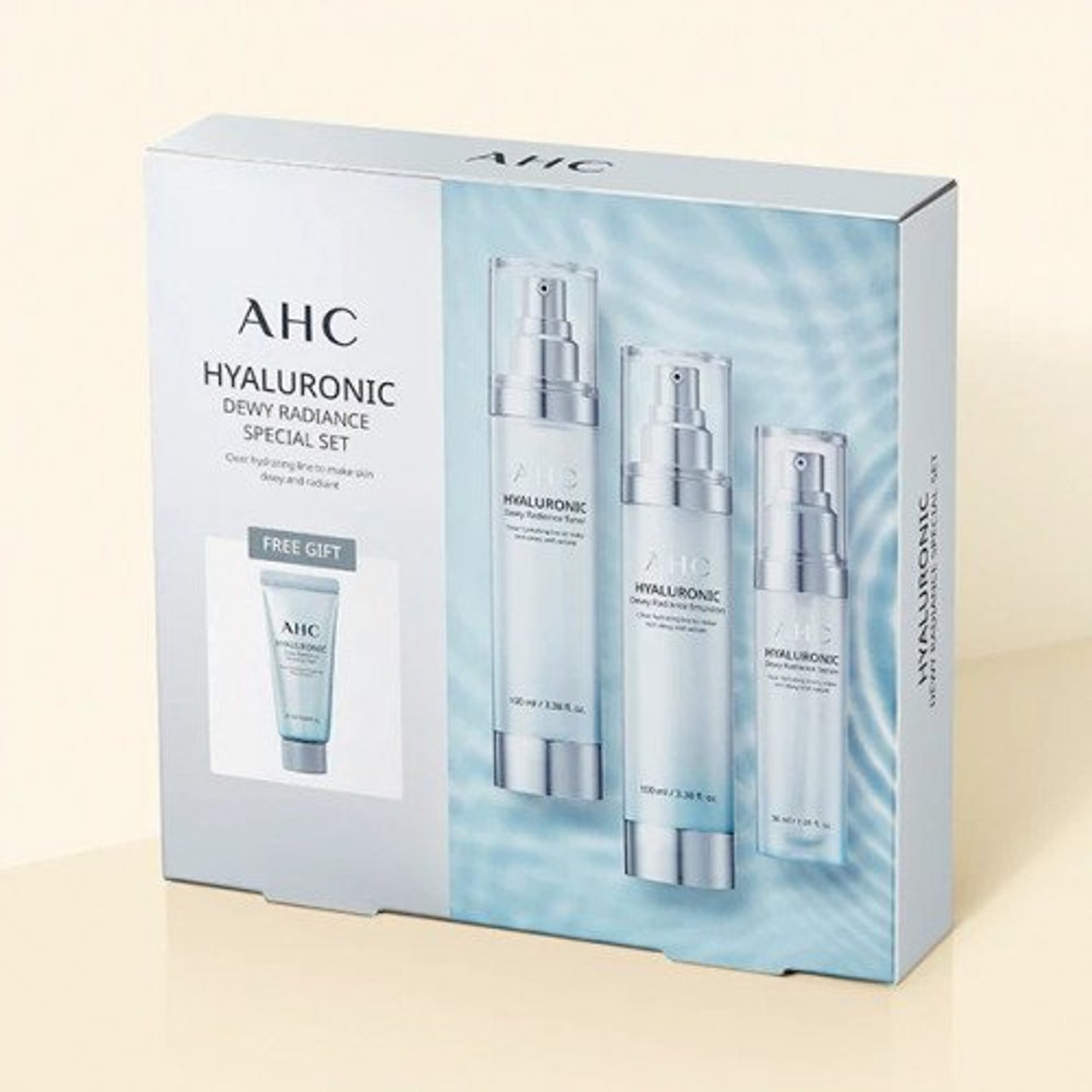 Набор для ухода за кожей AHC Hyaluronic Dewy Radiance (2x100 мл + 2x30 мл)