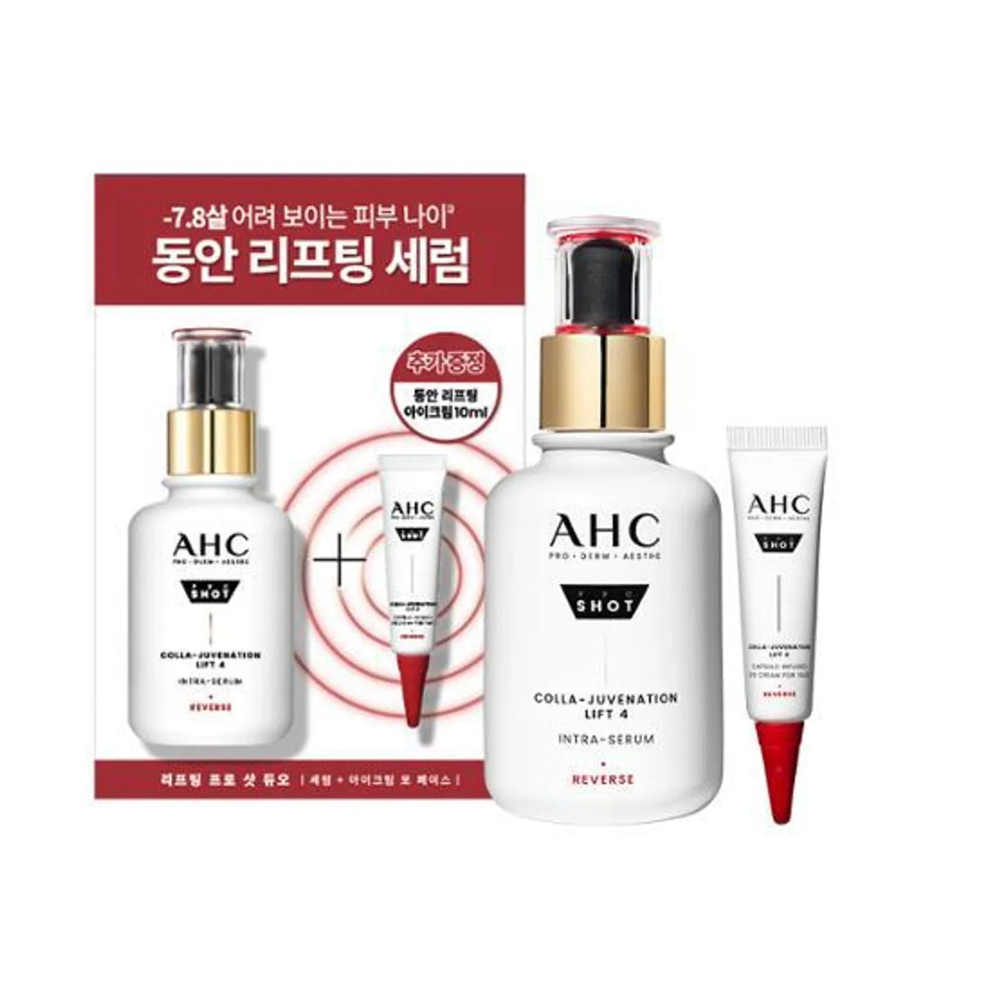 AHC Pro Shot Colla-Rejuvenation Lift 4 Intra-Serum 40ml Special Set (+Eye Cream 10ml)