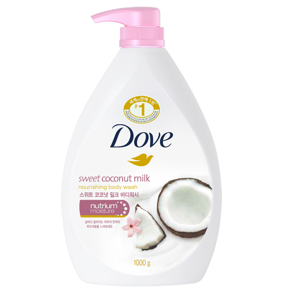 Dove sweet coconut milk body shower, 1000g,