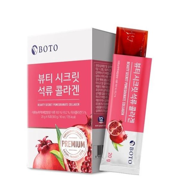 BOTO Beauty Secret Pomegranate Collagen Jelly 300g/20g * 15 Sticks