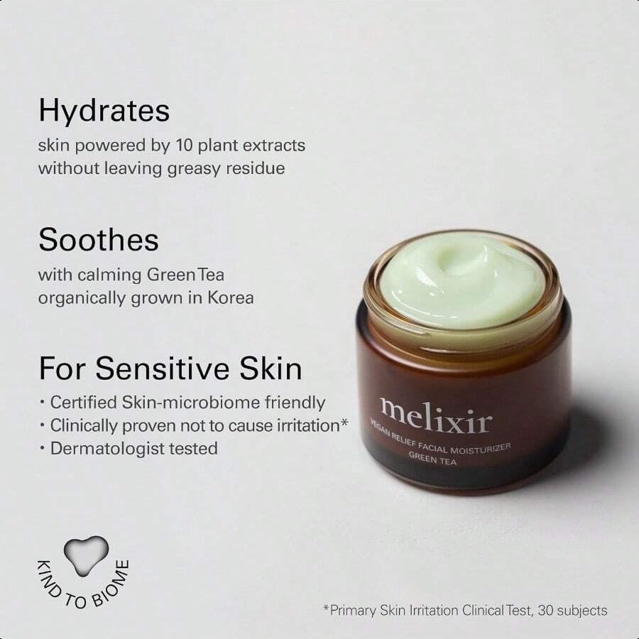 Melixir Vegan Relief Facial Moisturizer 80ml/2.7oz
