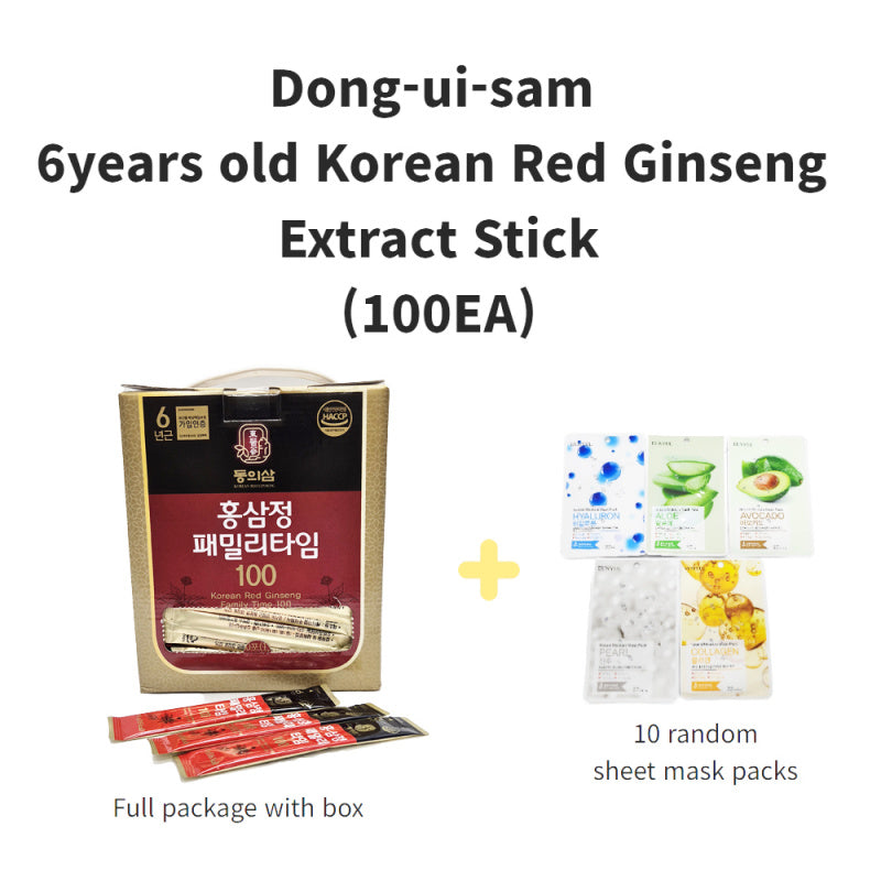 Ong-uz-sam 6year old red ginseng extract10g X 100 stics x 2