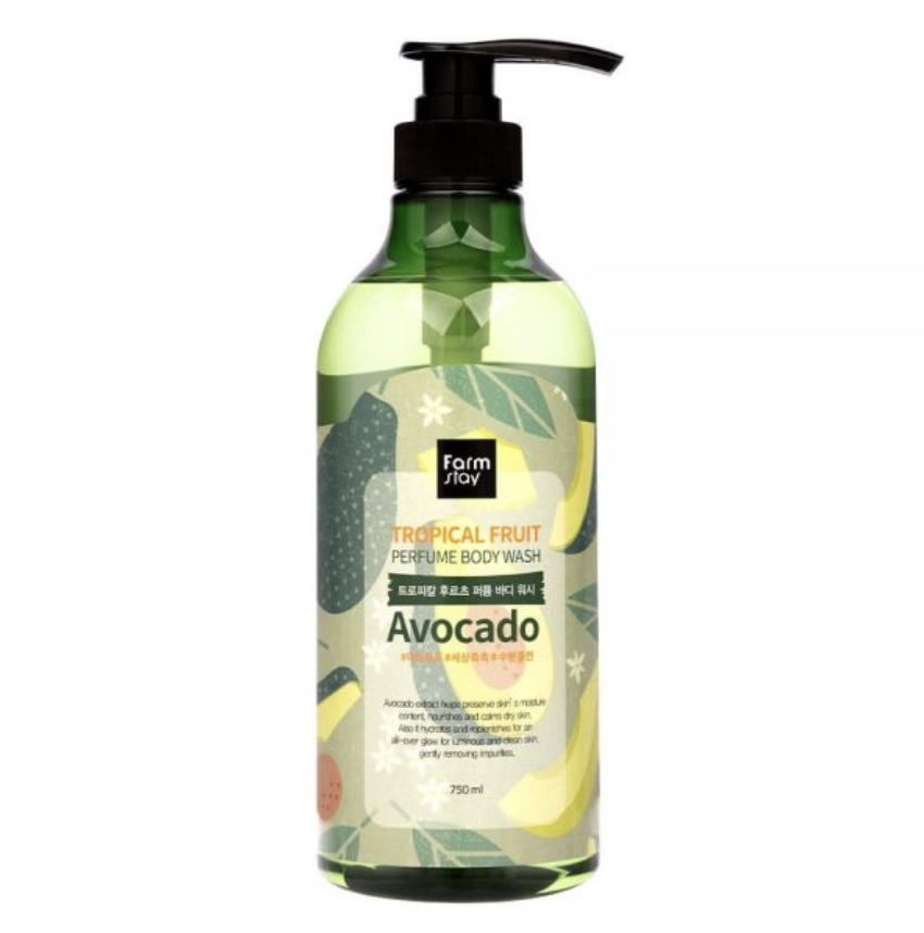 FARM STAY Tropical Fruit Perfume Body Wash Avocado 750ml (2 Options)