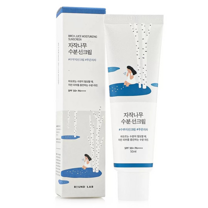 ROUND LAB Birch Juice Moisturizing Sunscreen SPF50+PA++++ 50ml*2+20ml