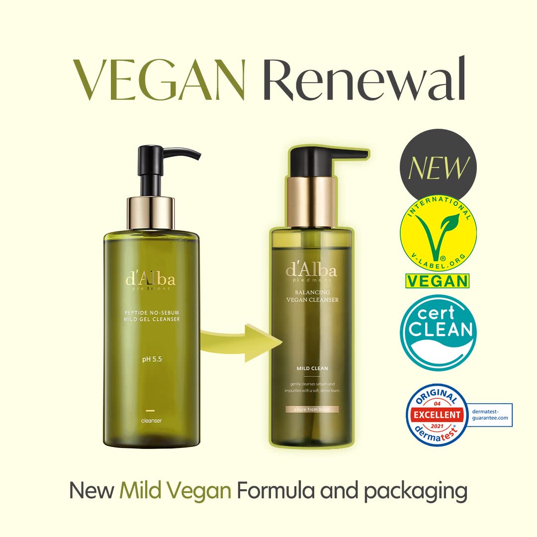 d’Alba Italian White Truffle Mild Skin Balancing Vegan Cleanser