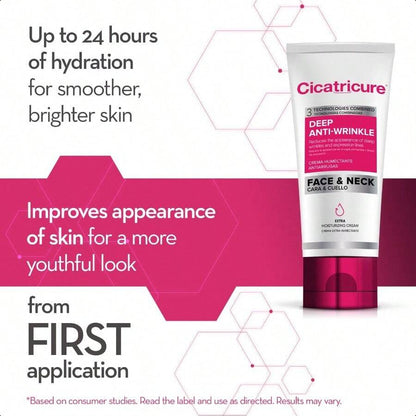 CICATRI Anti Wrinkle Face & Neck Cream 60g/2.1 Oz, 3-In-1 Facial Moisturizer With Retinol, Vitamin E