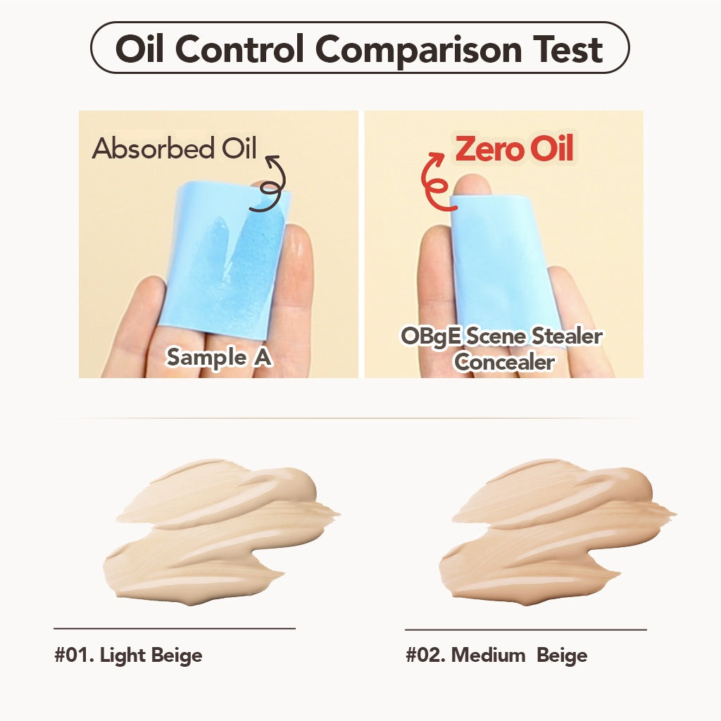 [OBgE] Scene Steal Concealer [Light Beige, Medium Beige]