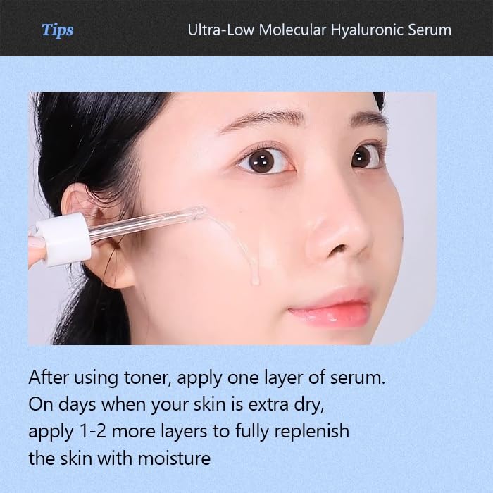 ISNTREE | Ultra-low Molecular Quick absorbing Hyaluronic Acid Serum 50ml, 1.69 fl.oz korean skincare