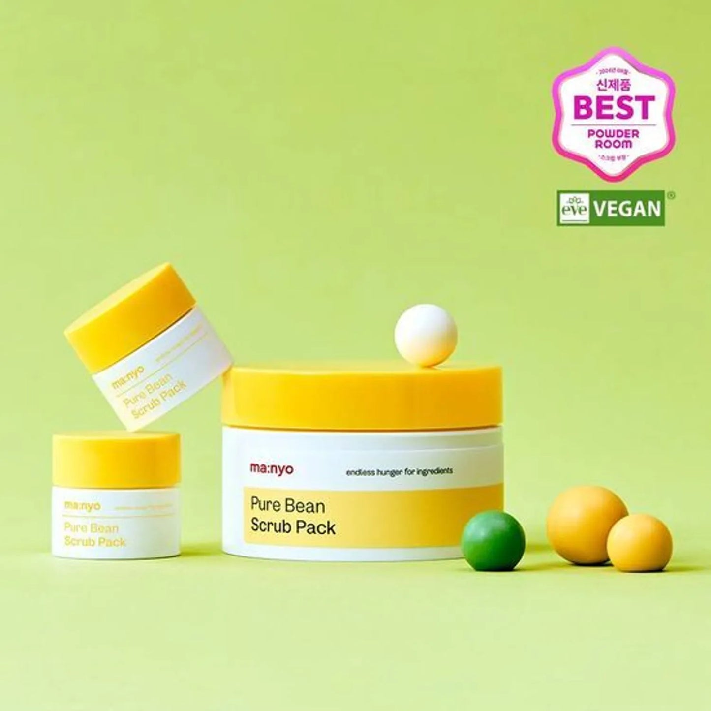 ma:nyo Pure Bean Scrub Pack 100g Set (+7g*2ea)