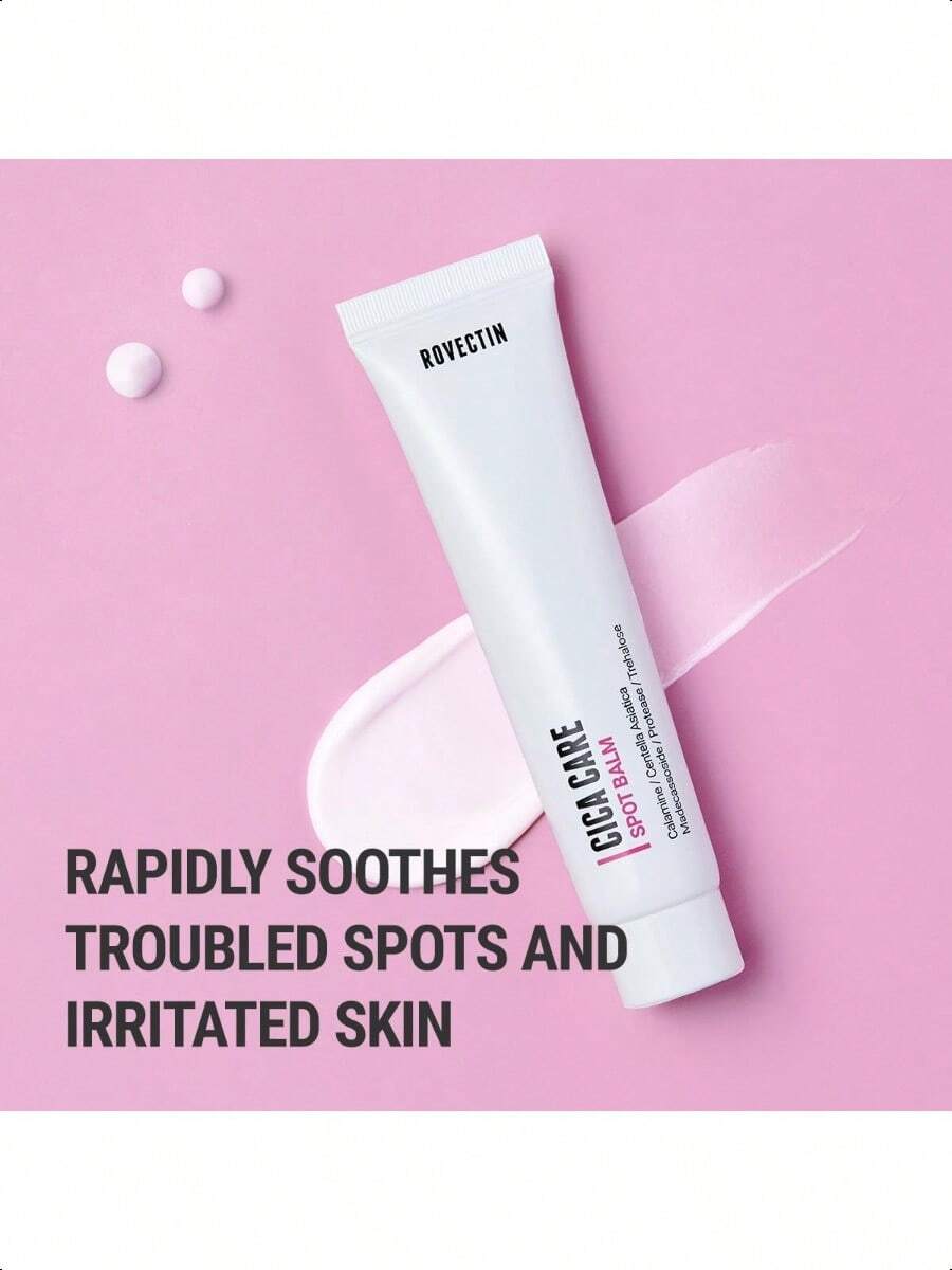 Rovectin Cica Care Face Balm 40ml/1.4 Oz - Immediate Redness Relief Face Moisturizer For Acne Prone, Sensitive Skin