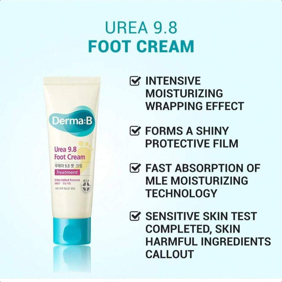 DERMA:B Urea 9.8% Foot Cream 80ml