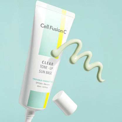 セルフュージョン C トーンアップ サンベース 40ml SPF50+ PA++++ (ウォーターフィット、クリア、ブラーリング)