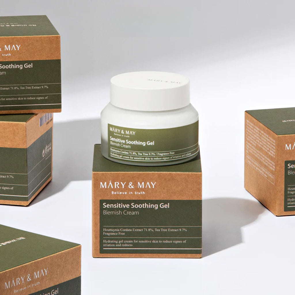 MARY & MAY Sensitive Soothing Gel Blemish Cream - 70g/100g