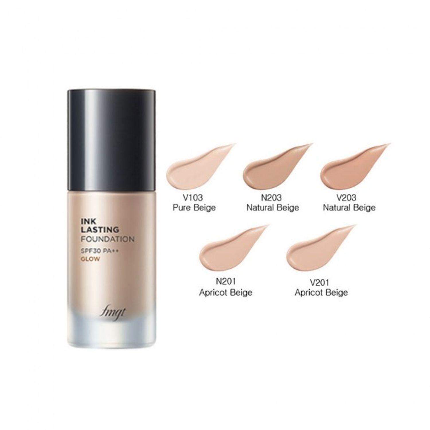 The Face Shop Ink Lasting Foundation Glow 5 Colors 30ml SPF30PA++