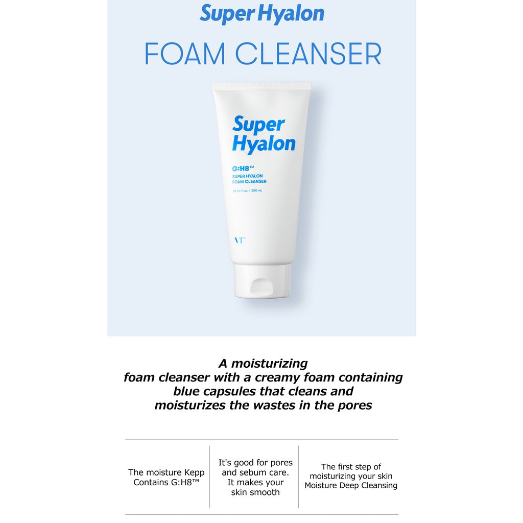 [VT] Cica Mild Foam Clanser / Progloss Foam Cleanser / Super Hyalon  Foam Cleanser 300 ml