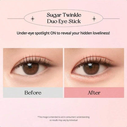 Peripera Sugar Twinkle Duo Eye Shadow Stick  4ml/0.14oz