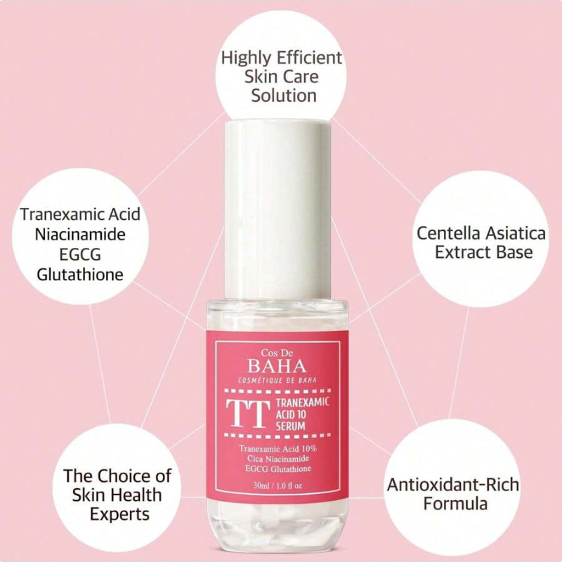 Cos De BAHA Tranexamic Acid 10% Serum For Face/Neck 30ml/1.01 Oz