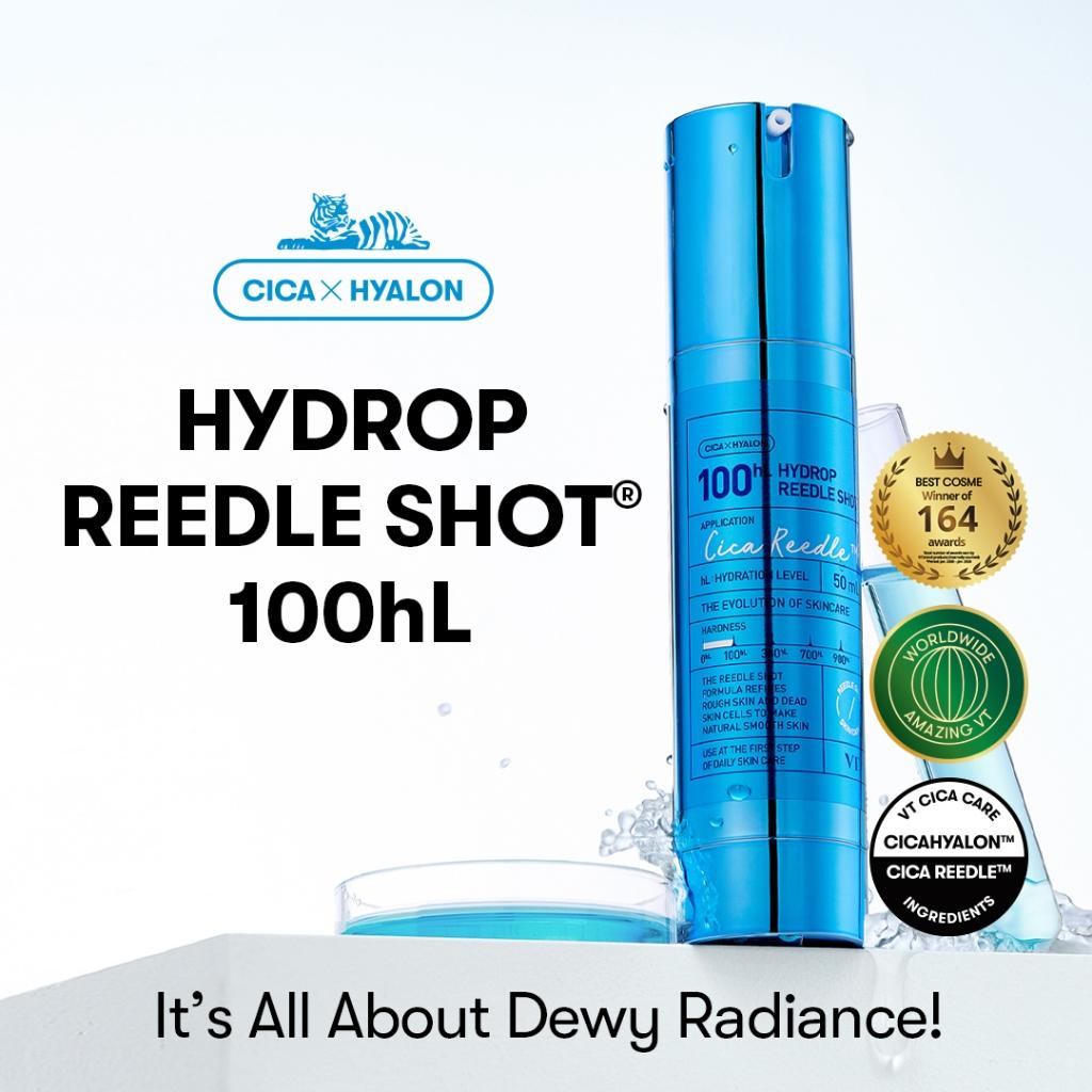 VT Hydrop Reedle Shot 100hL, 300hL, 700hL Moisturizing Booster, Deep Hydration