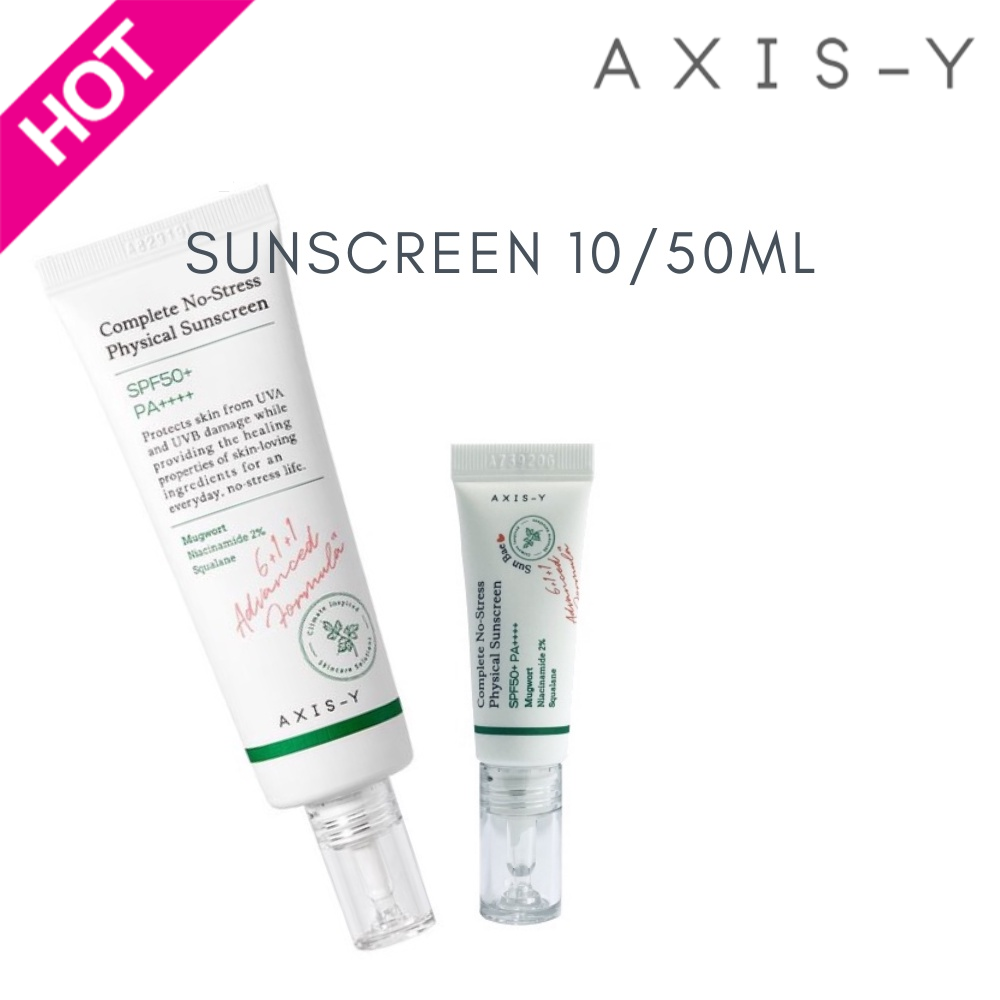 AXIS-Y Complete No Stress Physical Sunscreen SPF50+ PA++++ 10/50 ml