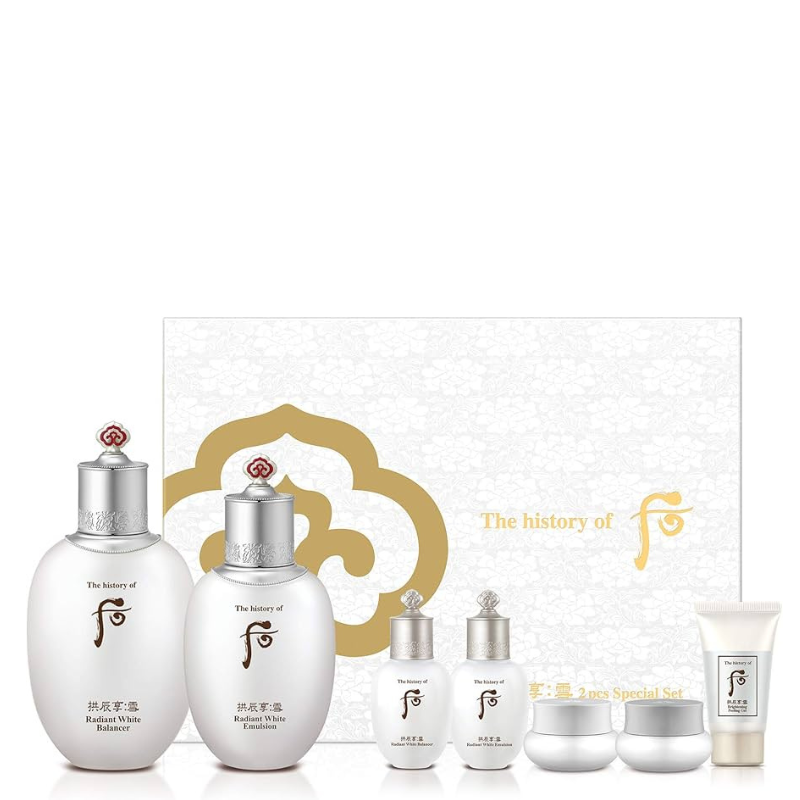 THE HISTORY OF WHOO Gongjinhyang Seol Radiant White 2pcs Special Set - New