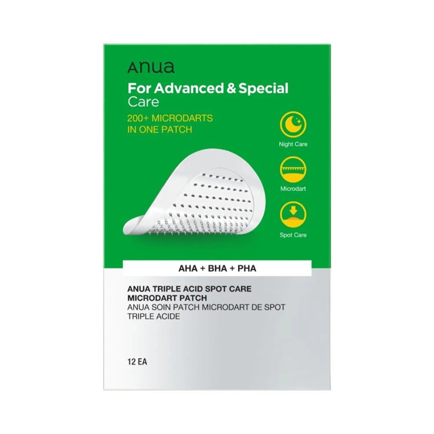 Anua Triple Acid Spot Care Microdart Patch 12ea