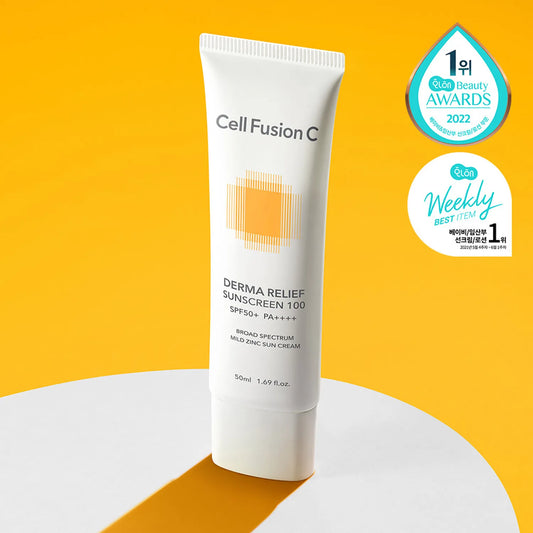 Cell Fusion C Derma Relief Sunscreen 100 SPF50+/PA++++ 50ml (+20ml)