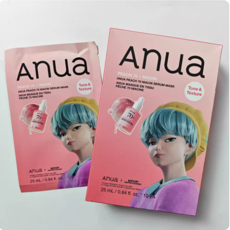 ANUA KPDH Peach 70 Niacinamide Essence Mask 10 Sheets