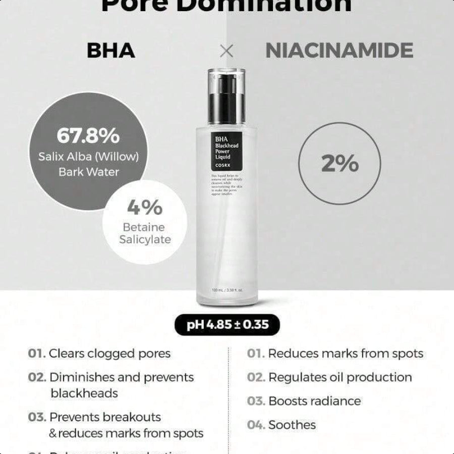 COSRX BHA Blackhead Power Liquid Toner 100ml/3.38 Oz.