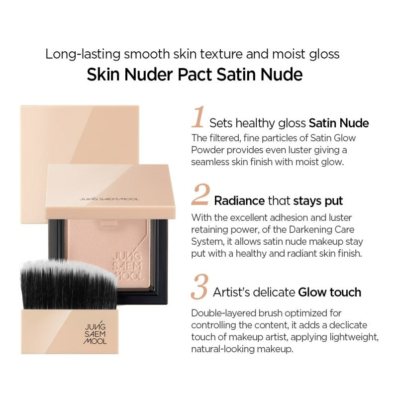 [100% Original] JUNG SAEM MOOL Skin Nuder Pact #Clear Light JUNGSAEMMOOL