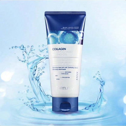 Farmstay Collagen Water Full Moist Peeling Gel - Peel Off Face Mask For Brighter Skin - Gently Exfoliates - Collagen For Skin - 6.08 Oz 180ml