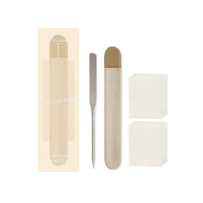 Piccasso Makeup Spatula Special Set Latex Square Sponge 2P