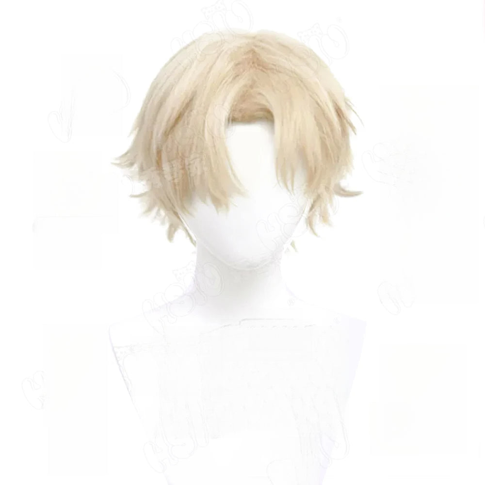 Luka Cosplay Clothing 35CM light yellow short hair Synthetic Wig Anime alien stage Luka cosplay Costume Wig