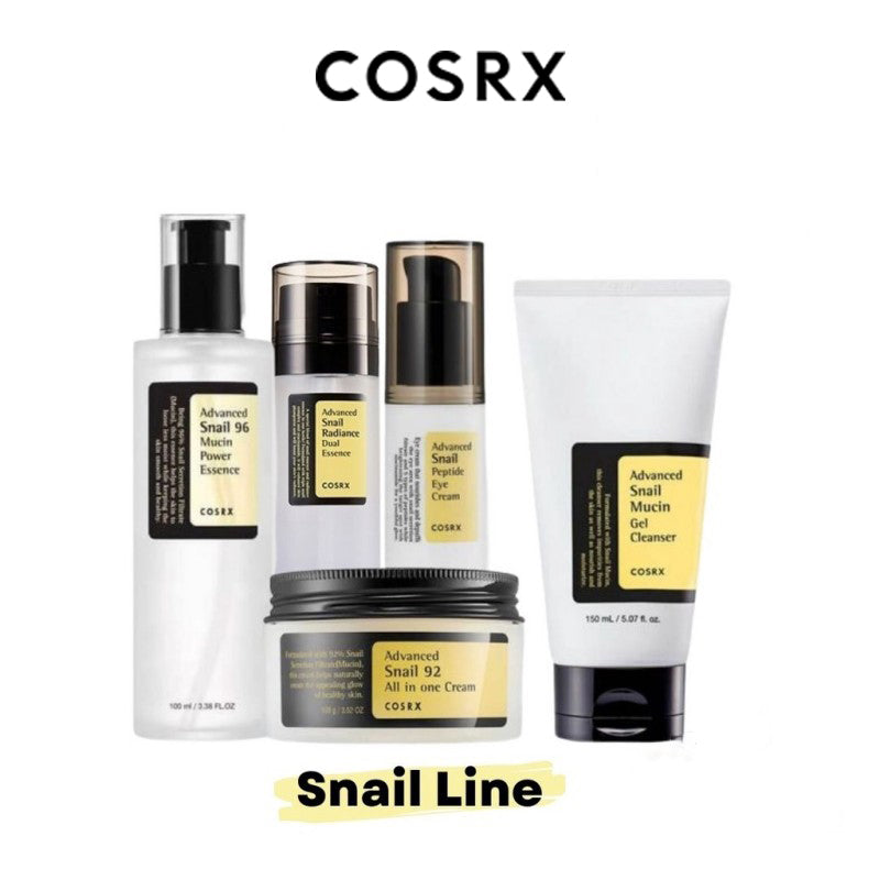 [100% Original] Cosrx Advanced Snail Skin Care Series For Redness-Free | Nourishing | Soothing | Wrinkles | Moisturizing | Brightening