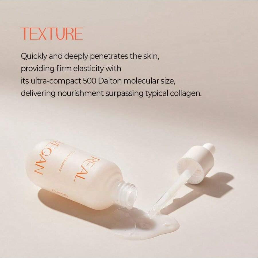 KLAVUU Real Vegan Collagen Ampoule 30ml/1.01 Oz | Powered By High - Potency Vegan Collagen | Deeply Penetrates Skin To Provide Intense Hydration