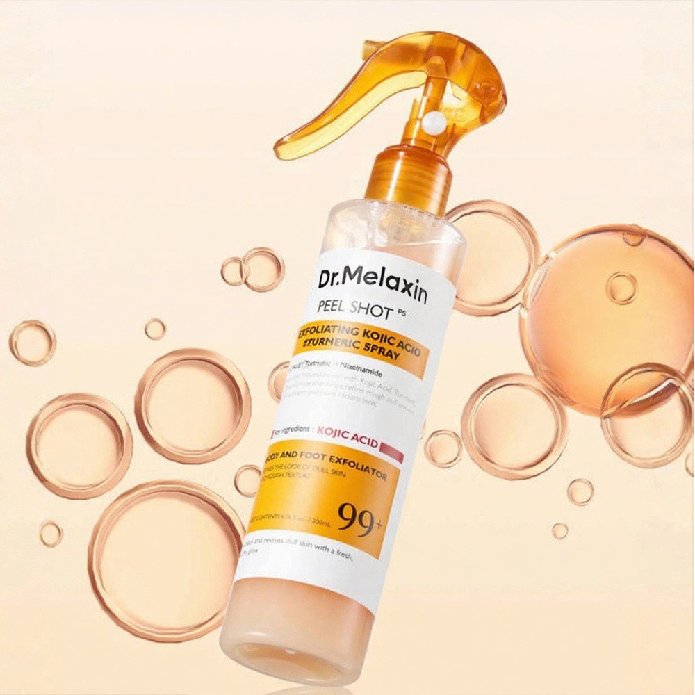 Dr.Melaxin Peel Shot Kojic Acid Turmeric Body Exfoliator Spray 200ml